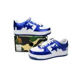 A Bathing Ape Bape Sta Patent Leather White Blue (2023) 1170-191-022
