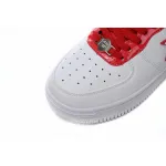 A Bathing Ape Bape Sta Patent Leather White Red 1J30-191-017
