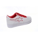 A Bathing Ape Bape Sta Patent Leather White Red 1J30-191-017