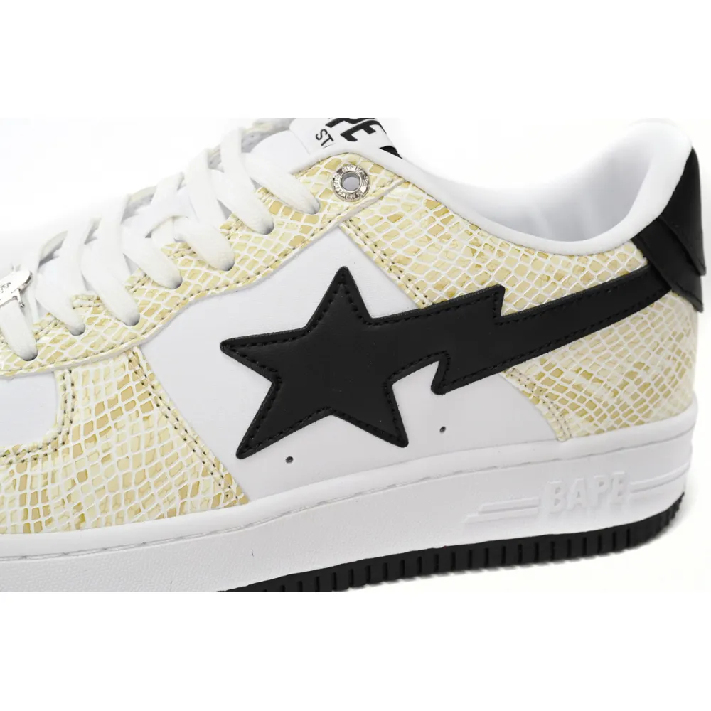 A Bathing Ape Bape Sta Snake Skin Beige  1I80 191 009 