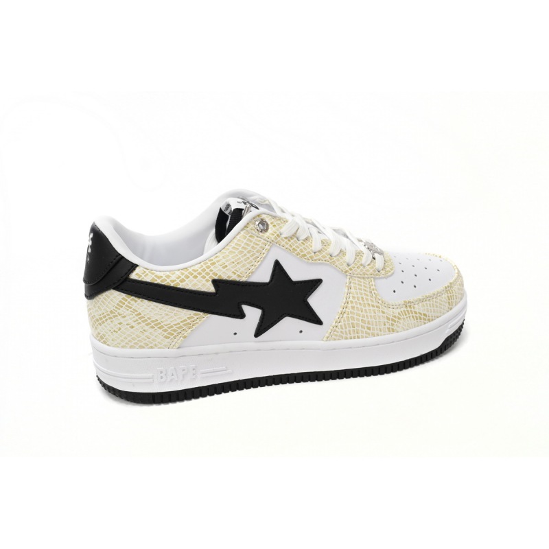 A Bathing Ape Bape Sta Snake Skin Beige  1I80 191 009 