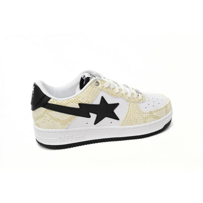 A Bathing Ape Bape Sta Snake Skin Beige  1I80 191 009 