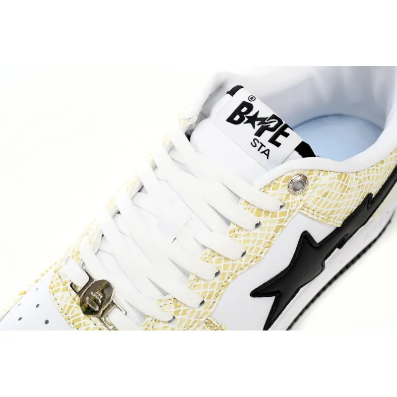 A Bathing Ape Bape Sta Snake Skin Beige  1I80 191 009 