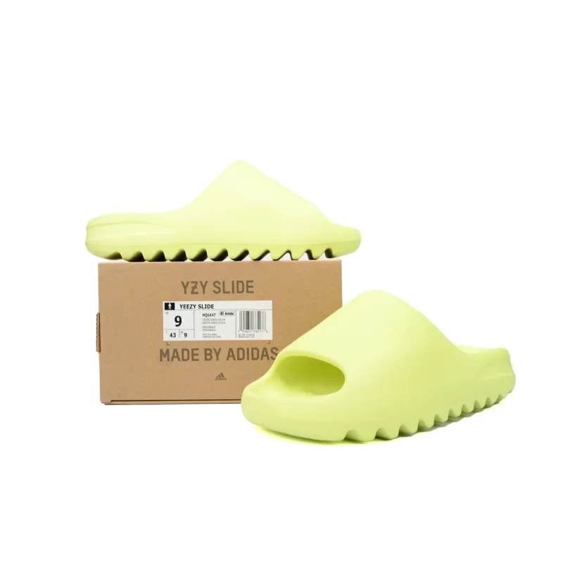 Adidas Yeezy Slide Glow Green (2022/2023 Restock)  HQ6447