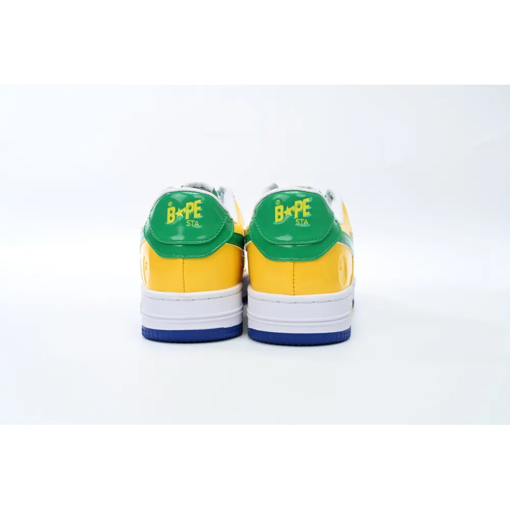 A Bathing Ape Bape Sta Low Black Yellow Green Orchid  1180 191 004 
