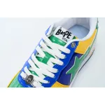 A Bathing Ape Bape Sta Low Black Yellow Green Orchid  1180 191 004 