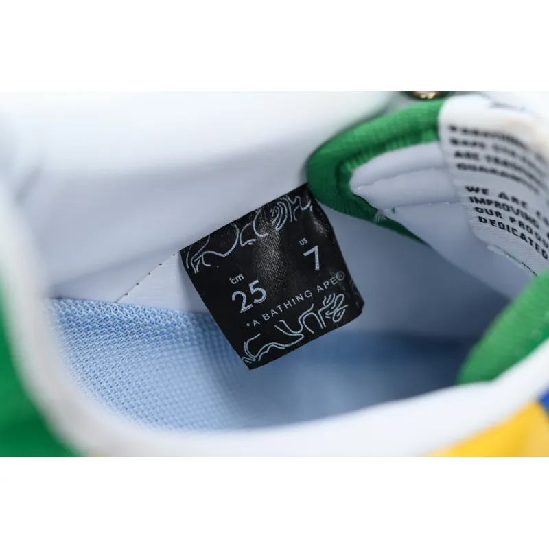 A Bathing Ape Bape Sta Low Black Yellow Green Orchid  1180 191 004 