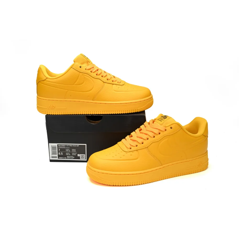 Nike Air Force 1 Low '07 Pro-Tech Waterproof University Gold FB8875-700