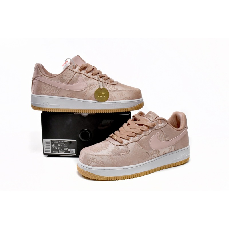 Nike Air Force 1 Low CLOT Rose Gold Silk (Regular Box) CJ5290-600