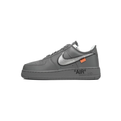 Off-White x Nike Air Force 1 Low 'Ghost Grey Silver'  DX1419-500 01