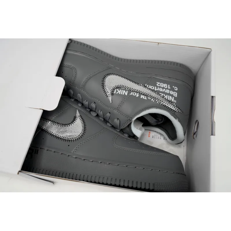 Off-White x Nike Air Force 1 Low 'Ghost Grey Silver'  DX1419-500