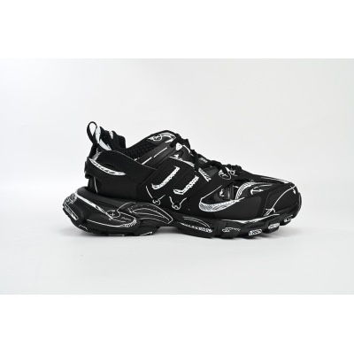  Balenciaga Tess S.Black Black-And-White Painting 542023 W3SR2 2315  02