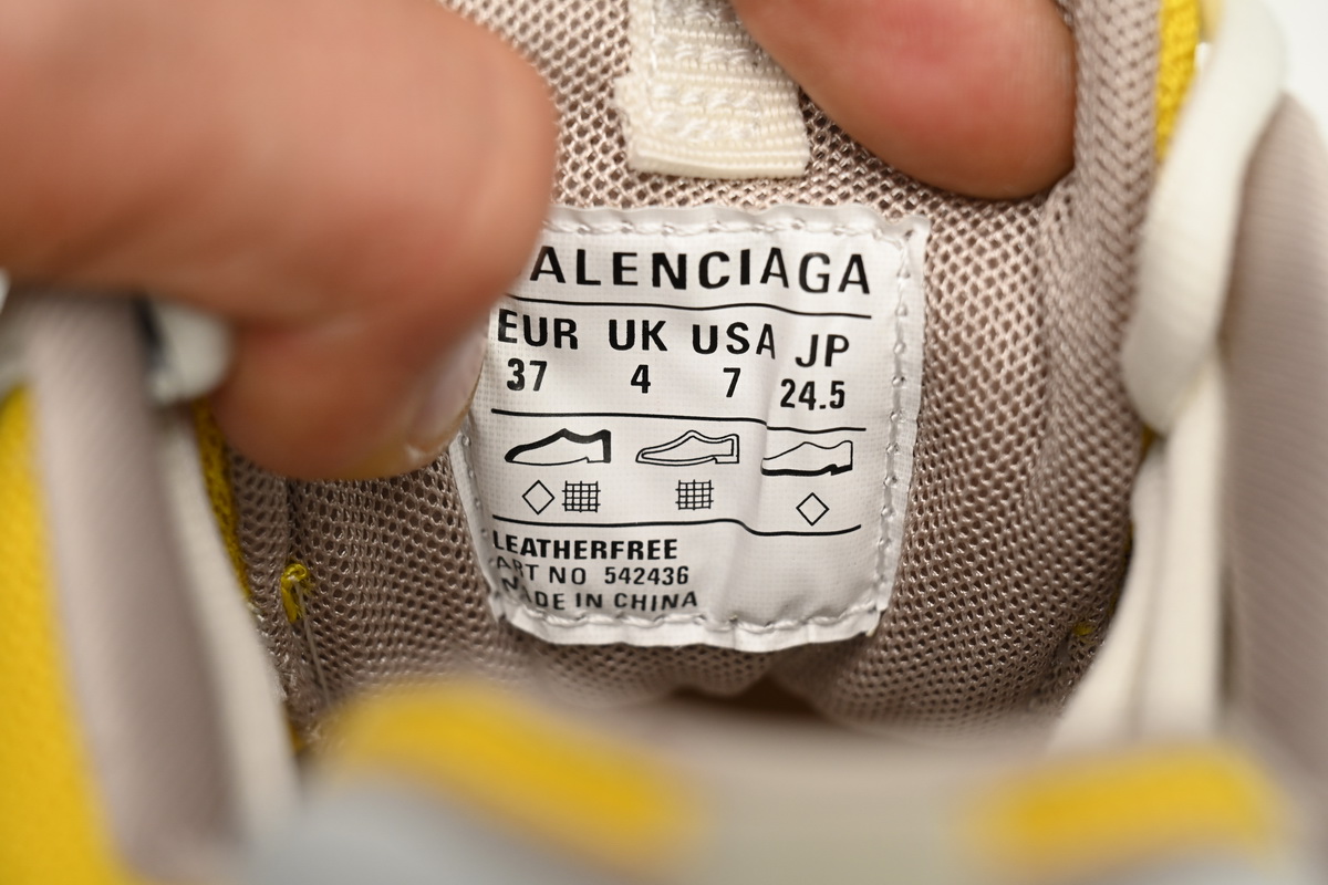  Balenciaga Tess S.Black Rice Grey White Yellow  542436 W1ST3 0258 