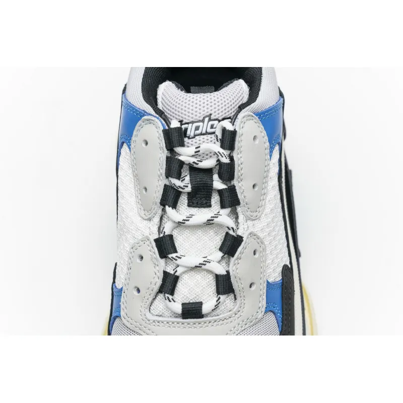  Balenciaga Triple S Black Grey Blue 541624 W06E2 7080