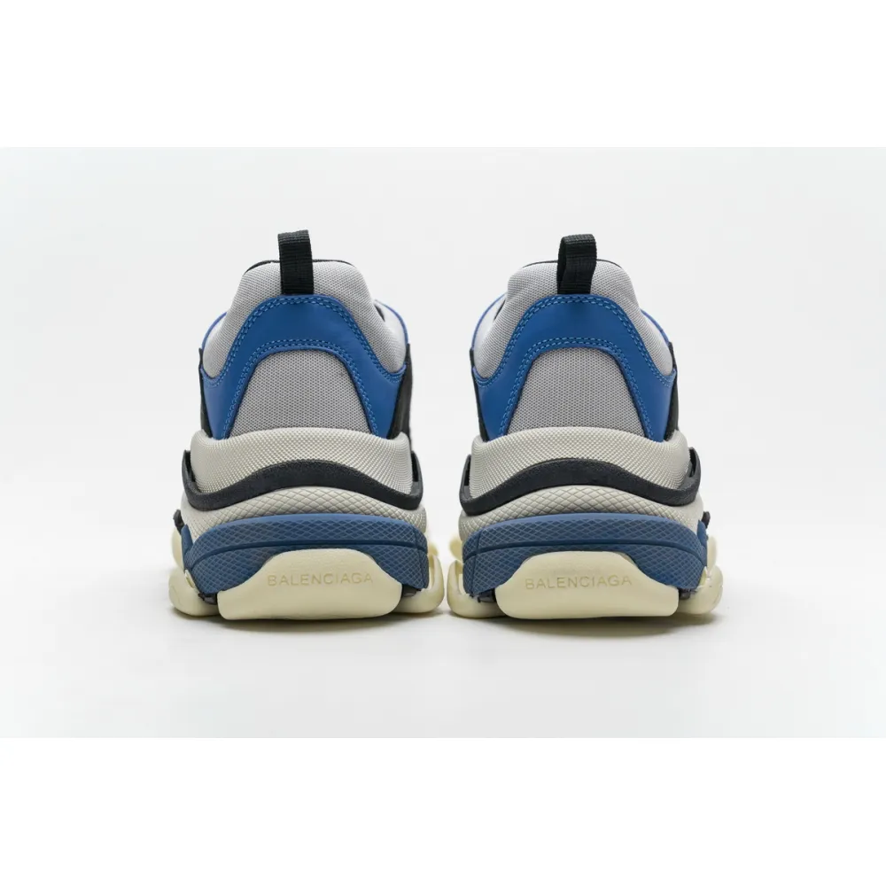  Balenciaga Triple S Black Grey Blue 541624 W06E2 7080