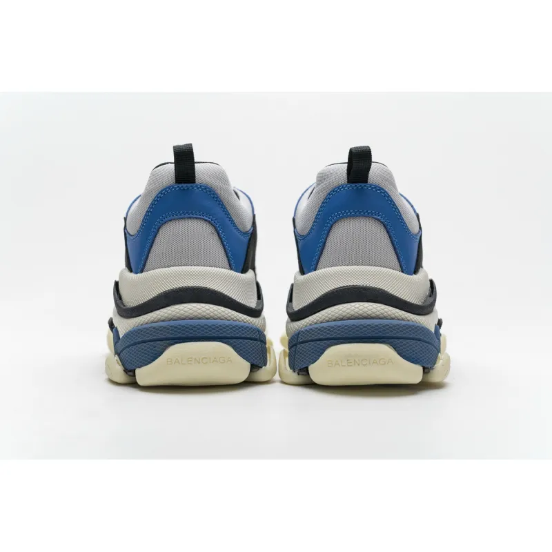  Balenciaga Triple S Black Grey Blue 541624 W06E2 7080