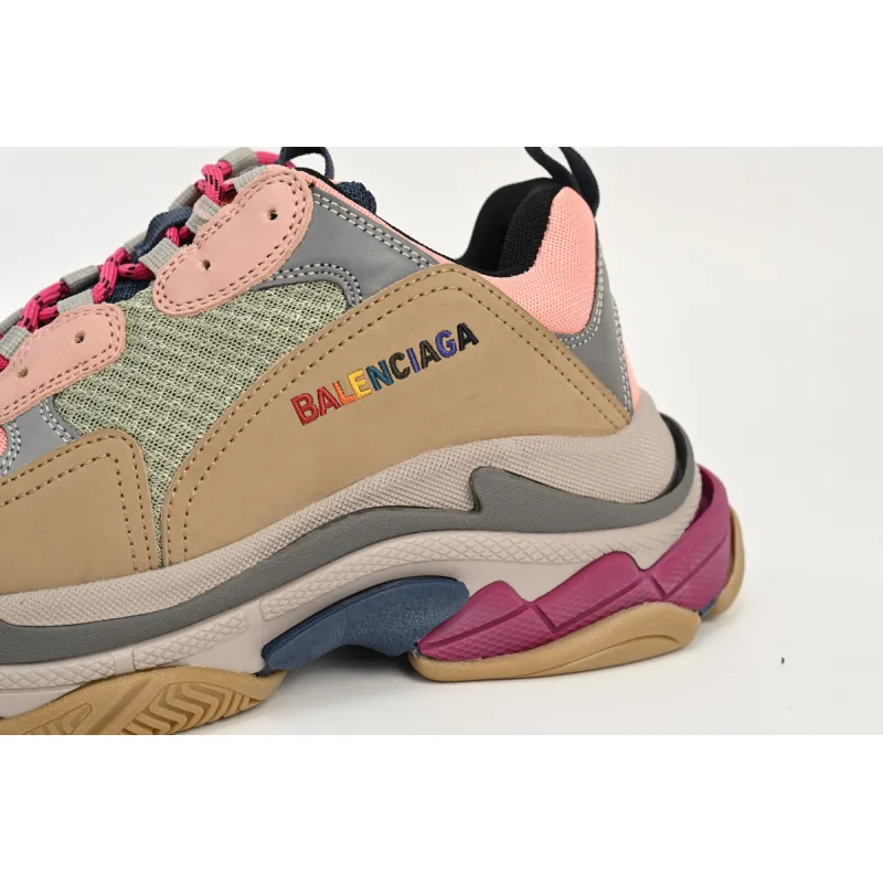  Balenciaga Triple S Grey Pink 490672 W09O5 1036