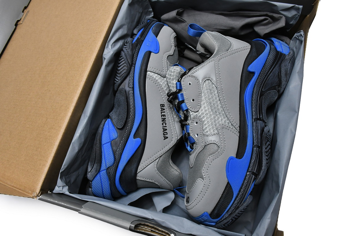  Balenciaga Triple S Grey Sapphire  536737 W09ON1 9018 