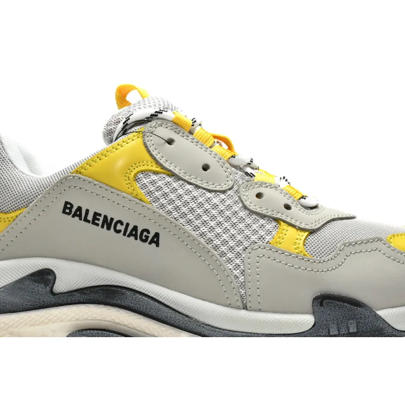  Balenciaga Triple S Grey Yellow 524037 W0E1 9000 