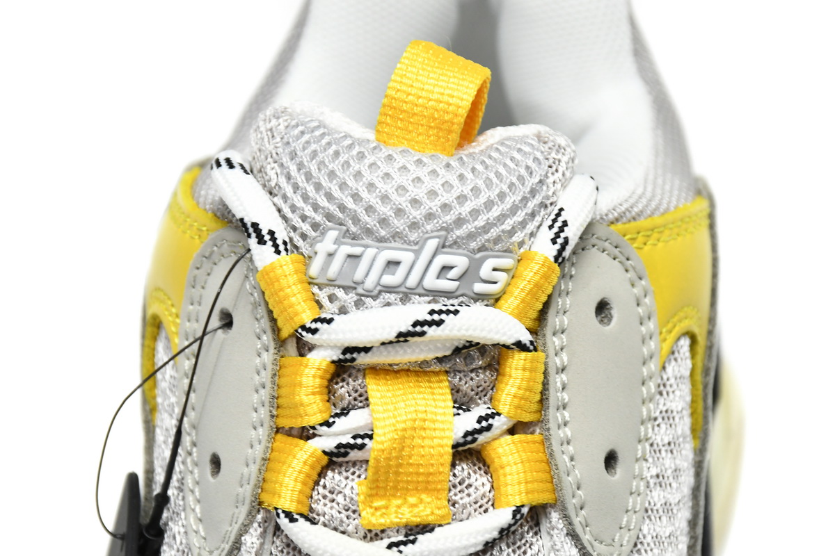  Balenciaga Triple S Grey Yellow 524037 W0E1 9000 