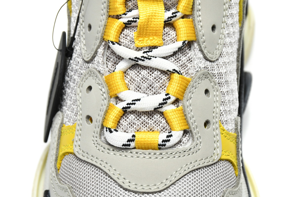  Balenciaga Triple S Grey Yellow 524037 W0E1 9000 