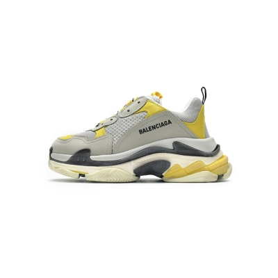  Balenciaga Triple S Grey Yellow 524037 W0E1 9000  01