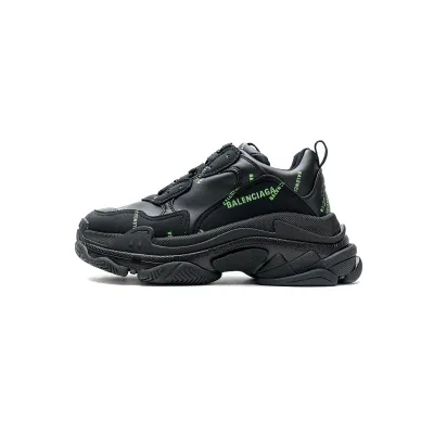  Balenciaga Triple S Letter Fluorescent Yellow  524039 W2FA1 7633 01