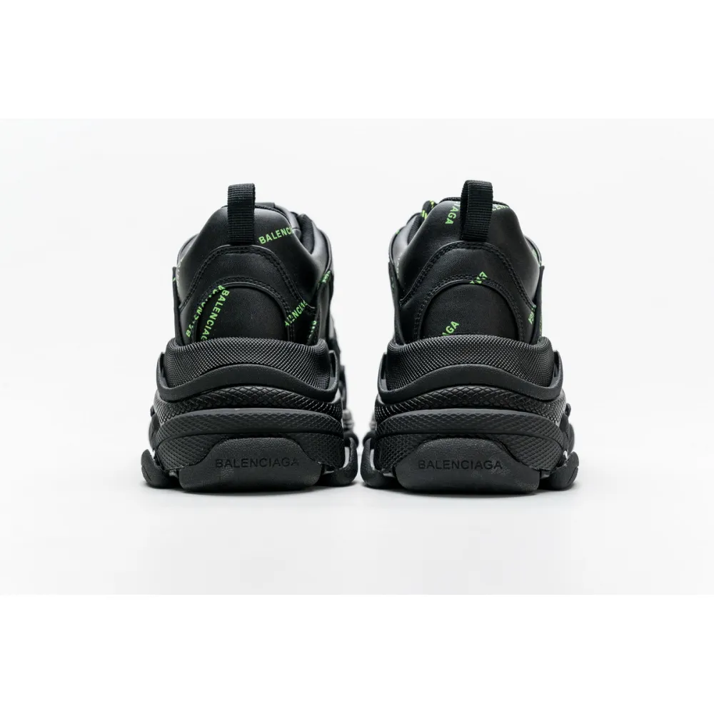  Balenciaga Triple S Letter Fluorescent Yellow  524039 W2FA1 7633