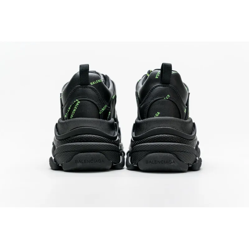  Balenciaga Triple S Letter Fluorescent Yellow  524039 W2FA1 7633