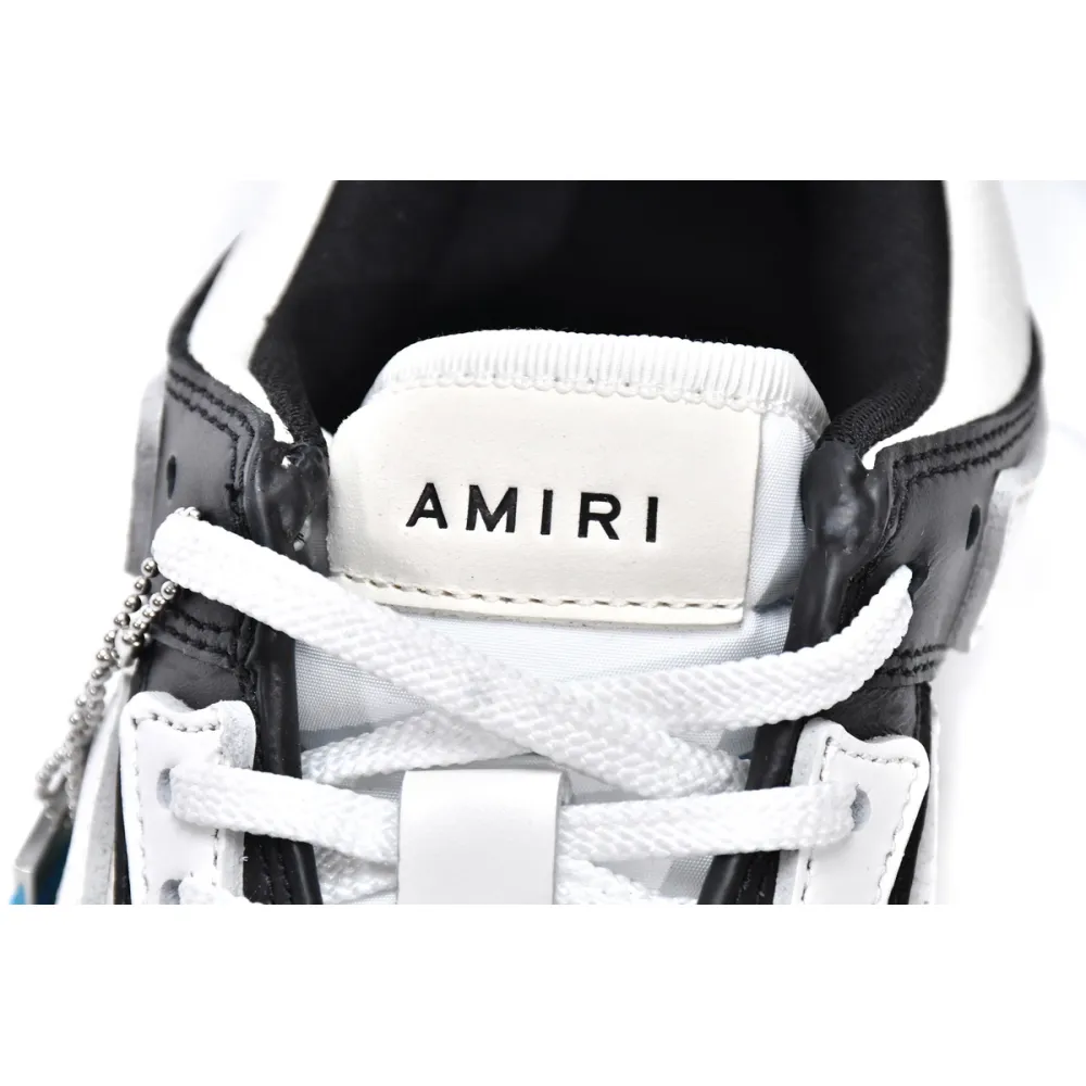 AMIRI Skel Top Low White Black White MFS002-004