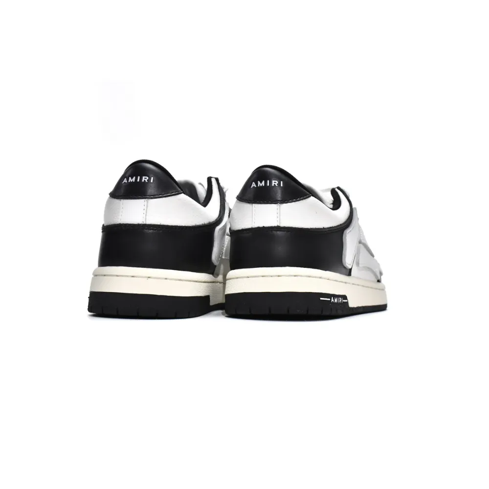 AMIRI Skel Top Low White Black White MFS002-004
