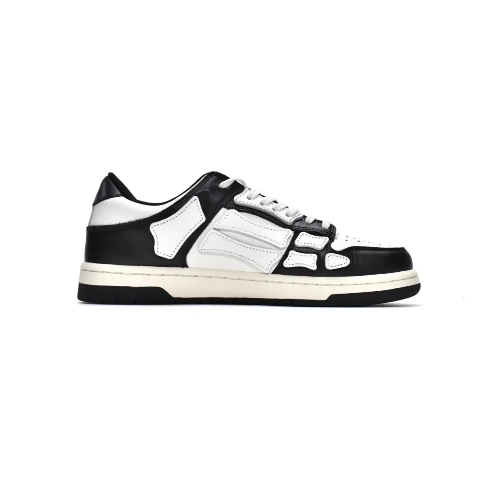 AMIRI Skel Top Low White Black White MFS002-004