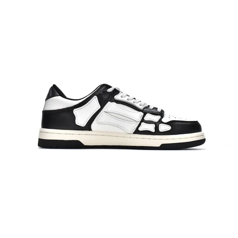 AMIRI Skel Top Low White Black White MFS002-004