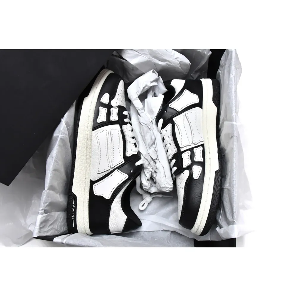 AMIRI Skel Top Low White Black White MFS002-004
