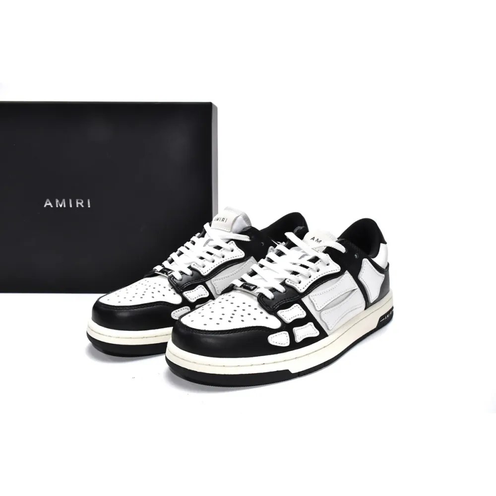 AMIRI Skel Top Low White Black White MFS002-004
