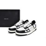 AMIRI Skel Top Low White Black White MFS002-004