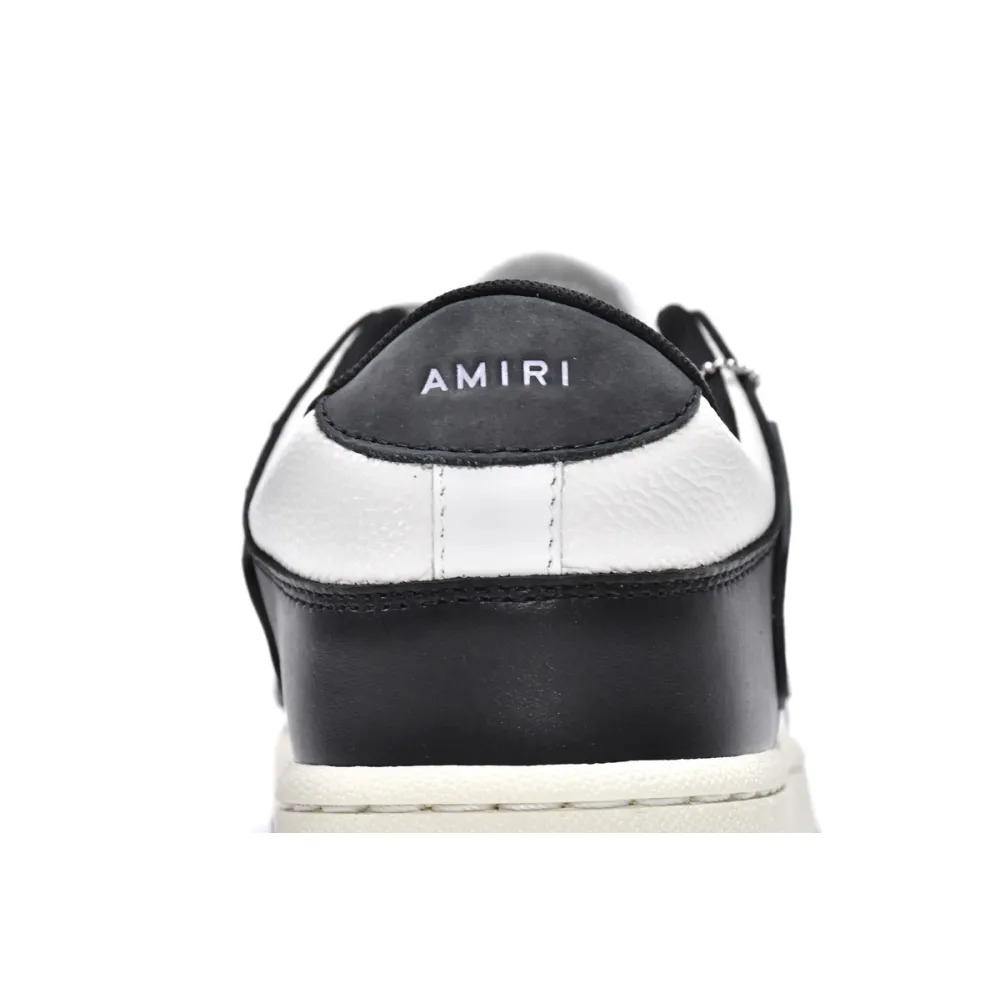 AMIRI Skel Top Low White Black White MFS003-004