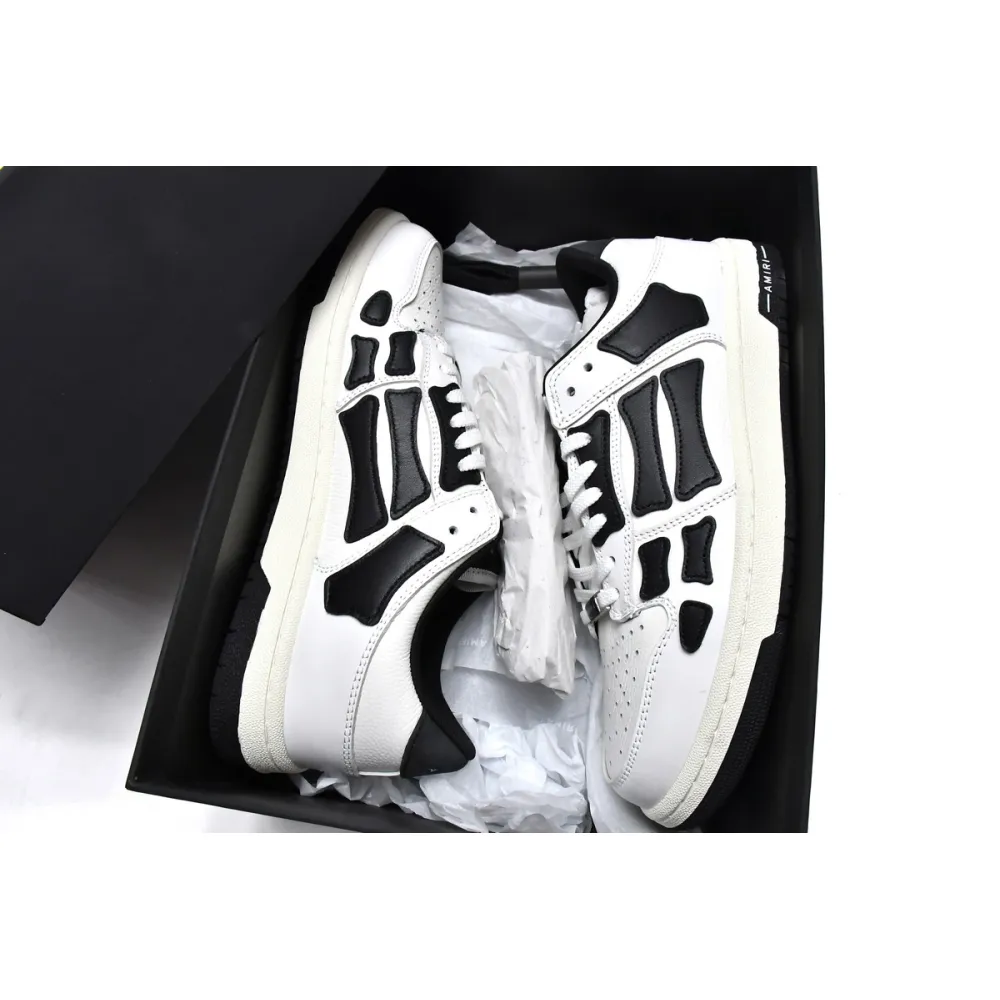 AMIRI Skel Top Low White Black White MFS003-111