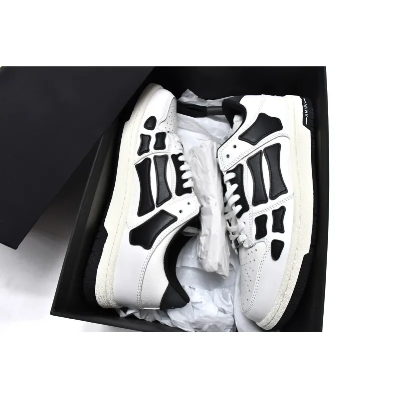 AMIRI Skel Top Low White Black White MFS003-111