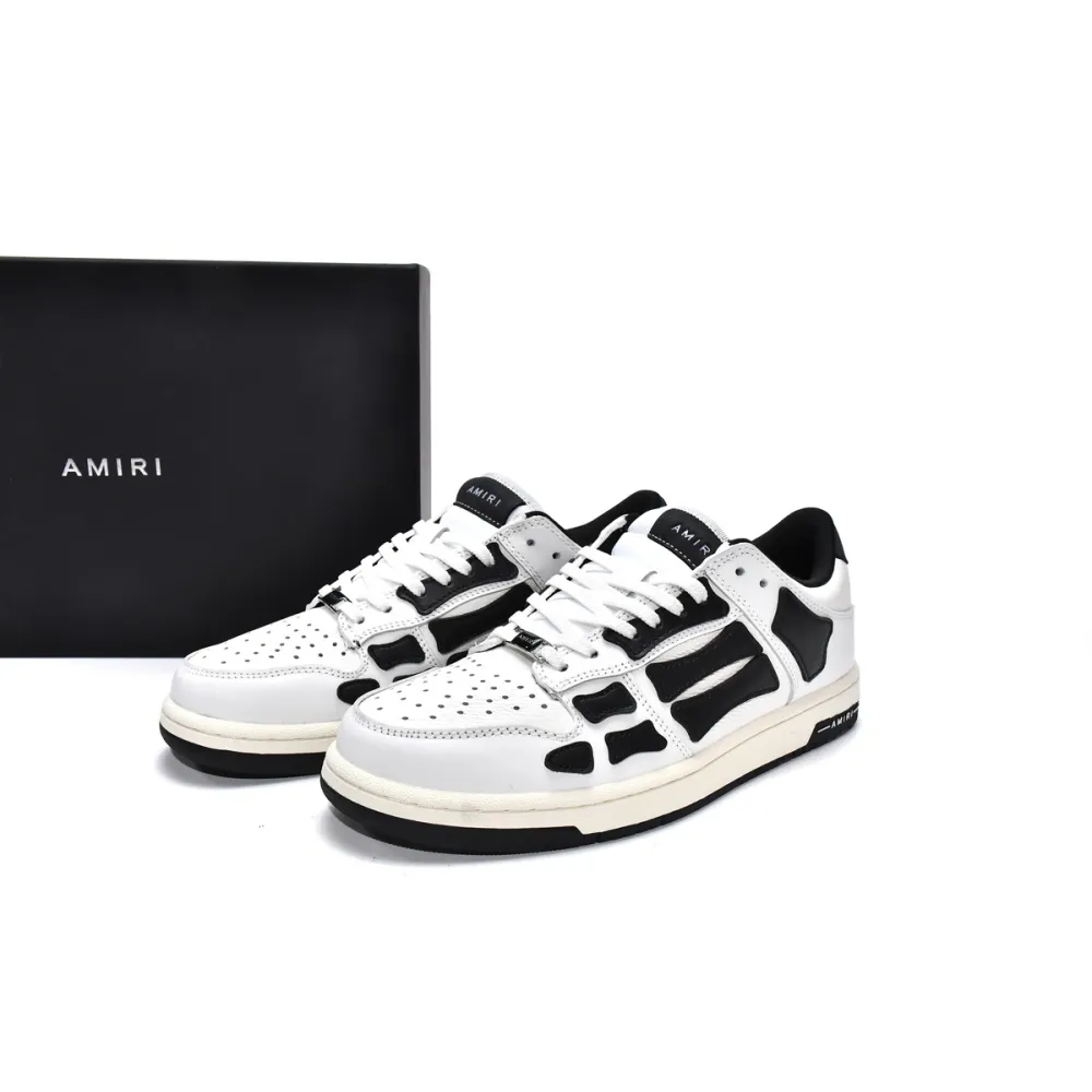 AMIRI Skel Top Low White Black White MFS003-111