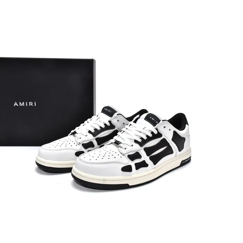 AMIRI Skel Top Low White Black White MFS003-111