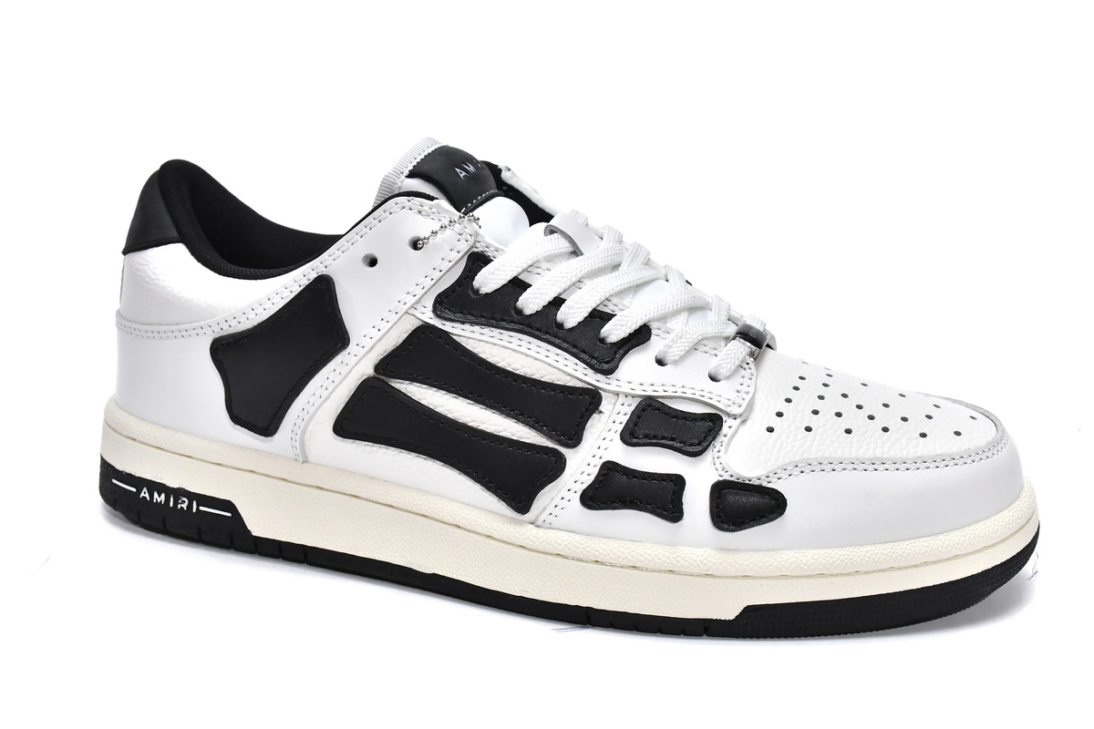 AMIRI Skel Top Low White Black White MFS003-111