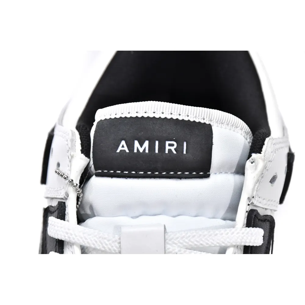 AMIRI Skel Top Low White Black White MFS003-111