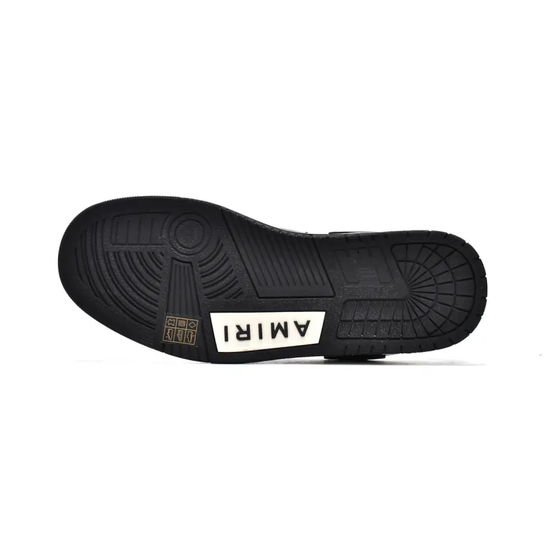 AMIRI Skel Top Low White Black White MFS003-111