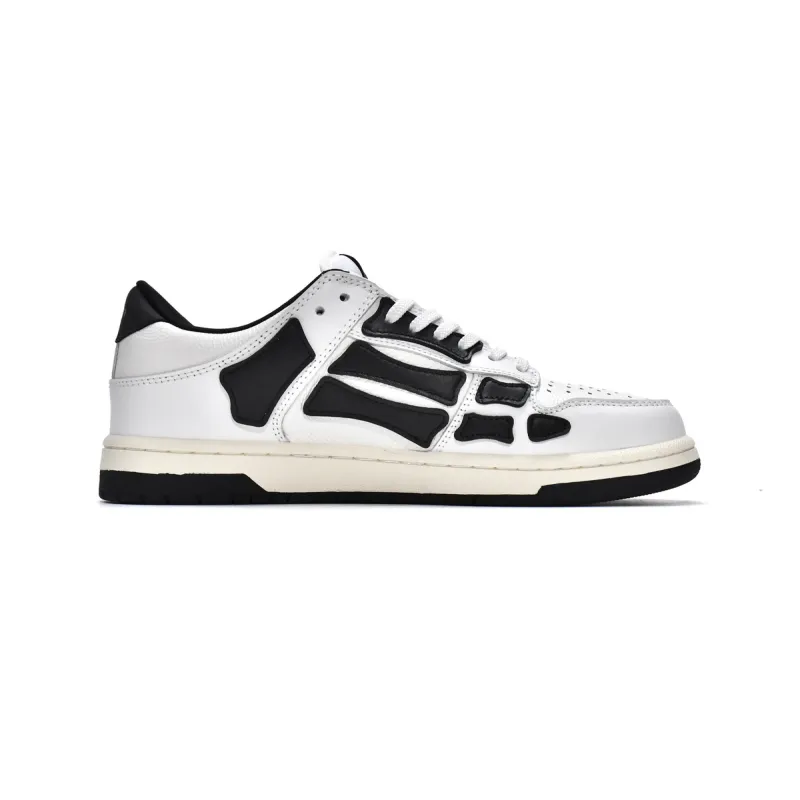 AMIRI Skel Top Low White Black White MFS003-111