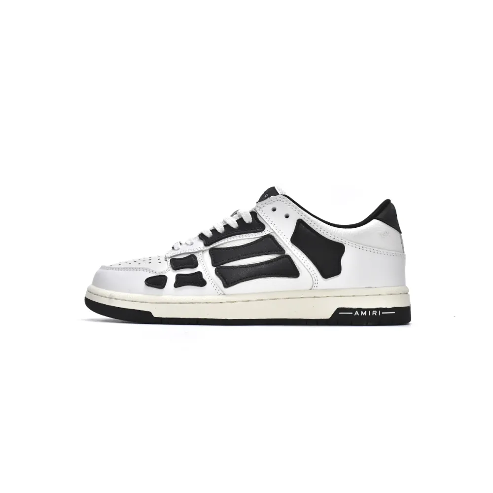 AMIRI Skel Top Low White Black White MFS003-111