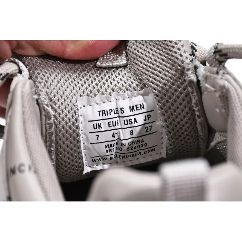 Balenciaga All Over Logo Triple S Beige (Women's) 524039 W2FA1 9710
