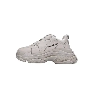 Balenciaga All Over Logo Triple S Beige (Women's) 524039 W2FA1 9710 01