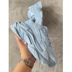 Balenciaga All Over Logo Triple S Blue Grey Black 536737 W2FA1 4090