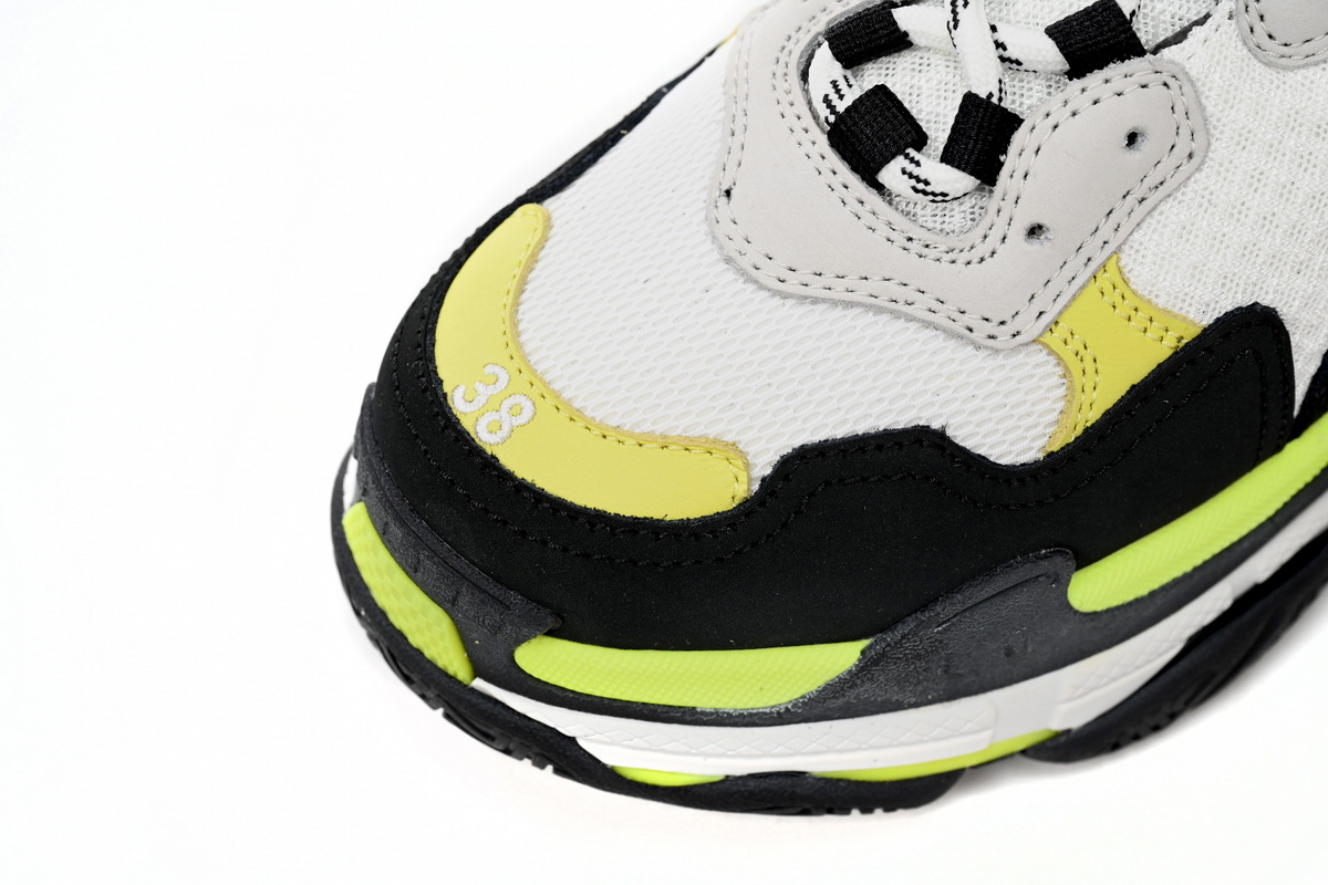 Ba*len*cia*ga black, white, and yellow 524039 w09oh 7079